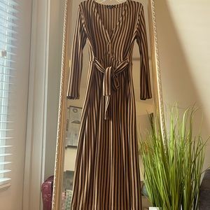 Velvet heart long sleeve maxi dress sweater like